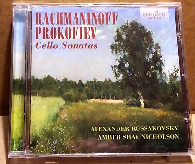 RARE NEW - RACHMANINOFF PROKOFIEV CELLO SONATAS CD 2014 BRILLIANT CLASSICS 94771