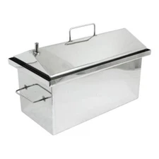 Smokehouse BBQ Smoker Grill Firepit Meat Cooker Grilling Outdoor Portable Wood