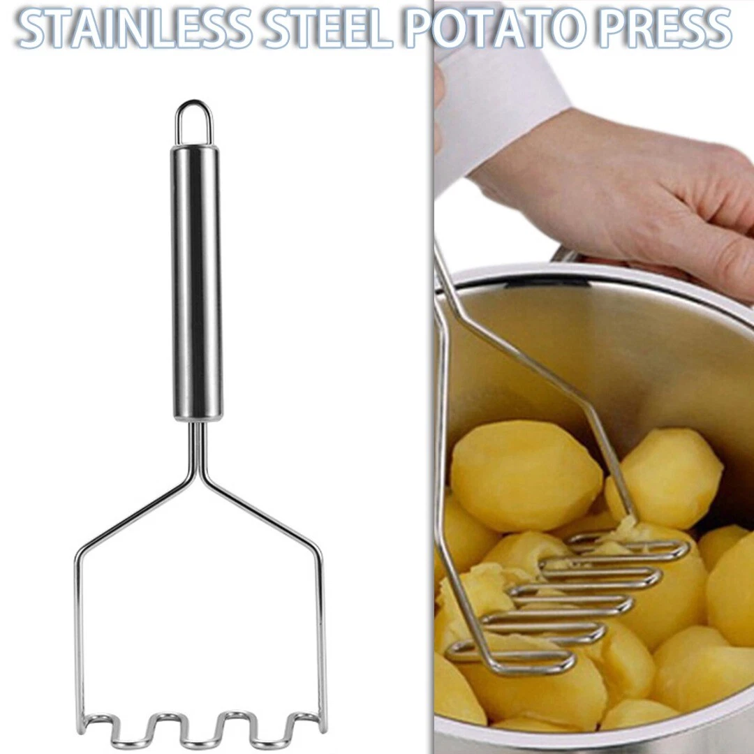Stainless Steel Potato Masher Metal Wire Masher Kitchen Tool for