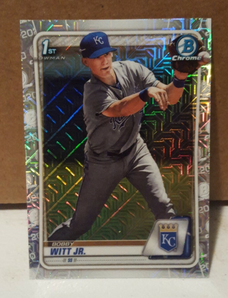 2020 BOBBY WITT JR 1st BOWMAN CHROME MOJO REFRACTOR #25 KC ROYALS 
