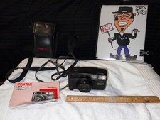 PENTAX IQZoom 900 35mm FILM CAMERA  Manual  Case FAMOUS GEORGE DIBIEs ESTATE  