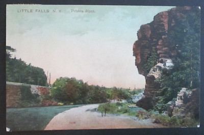 Profile Rock Little Falls NY Posted DB Postcard