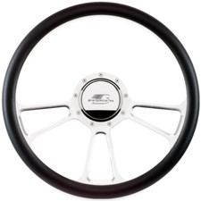 Billet Specialties 34425 - Vintec Half Wrap Steering Wheel - Polished 15.5