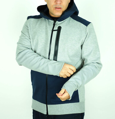 Graue Herrenjacke Jack Wolfskin High Line mit Kapuze und Reißverschluss