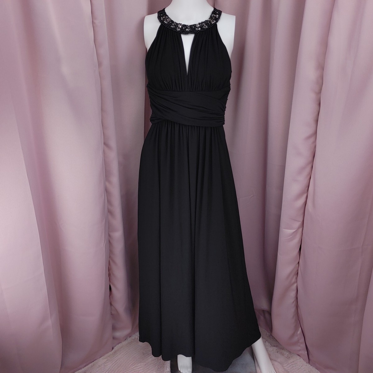 linen halter mini dress Daydreams Linen Blend Halter Mini Dress Black
