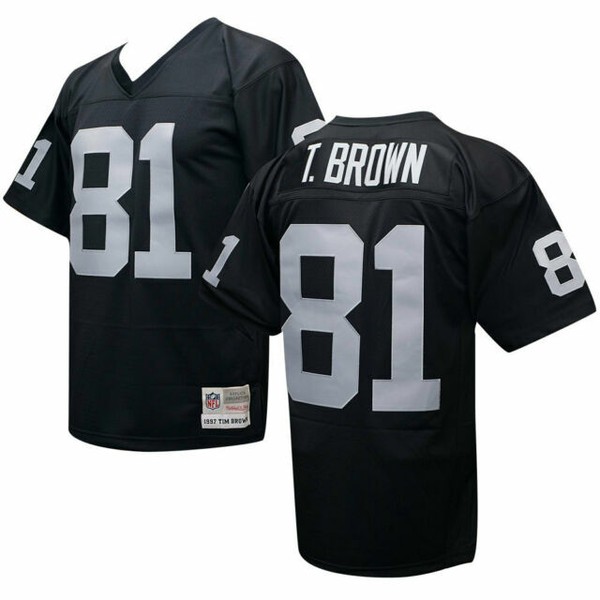 Oakland Raiders Tim Brown Sz XL Mitchell & Ness Throwback Jersey for sale online eBay