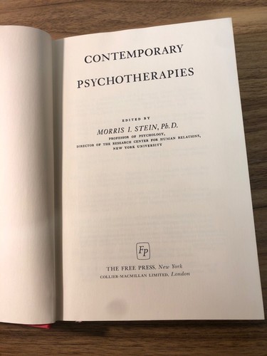 contemporary psychotherapies, 1961, morris I. stein - Picture 4 of 9