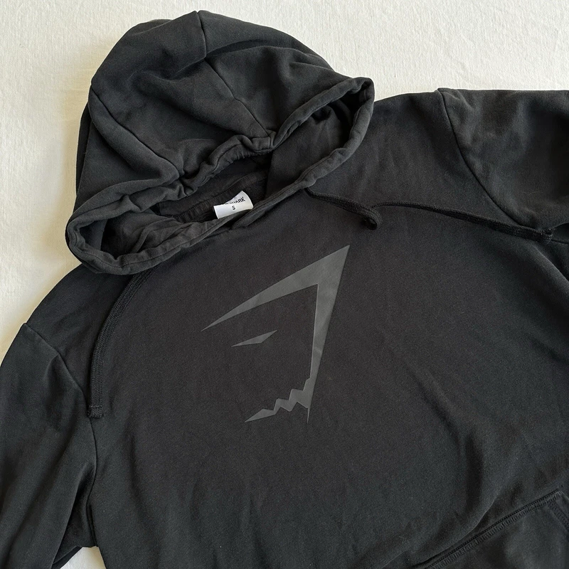 gymshark sharkhead infill big logo gym workout crossfit hoodie