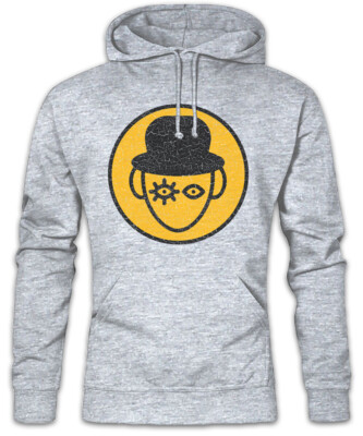 Clockwork Alex Hoodie Kapuzenpullover A Uhrwerk Symbol DeLarge Logo Orange