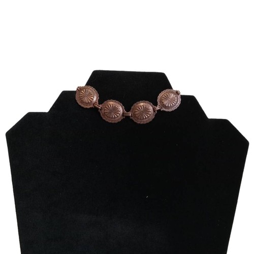 Vintage Copper Oval Link Panels Lightweight Southwestern Style Concho ...