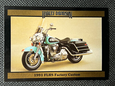 1992 Collect-A-Card HARLEY DAVIDSON #177 1970 FLHS FACTORY CUSTOM