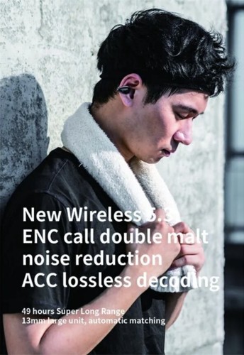 YYK-Q80 TWS Bluetooth 5.3 drahtlose Kopfhörer schmerzlos Ohrhaken Ohrhörer VERSIEGELT - Bild 4 von 7