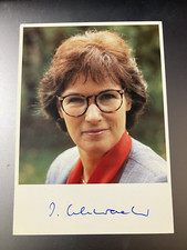 Autogramm Irmgard Adam Schwätzer Bundesministerin a.D. Präses Synode evang 3 xyz