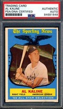 Al Kaline PSA DNA Signed 1959 Topps All Star Autograph