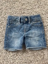 Baby Gap Jeans Toddler Boys Shark Shorts Size 12-18 Months
