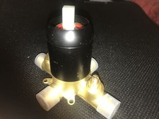 Shower diverter with Matte Black accent with water flow adjustments