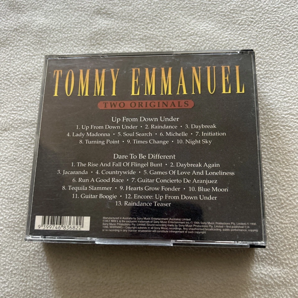 Tommy Emmanuel - Two Originals: Up From Down Under - Dare To Be Different 2CD Foto 2 de 4