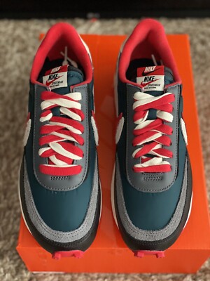 Nike LD Waffle Sacai Undercover Midnight Spruce University Red