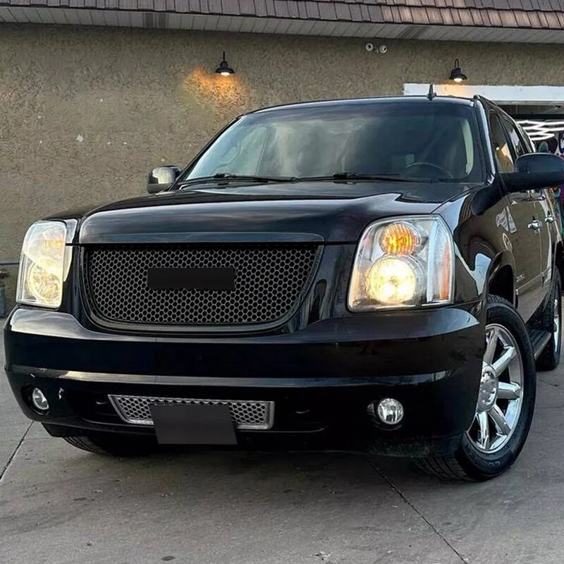 Gloss Black Front Bumper Hood Panel Trim Molding For GMC Yukon XL Denali 2007-14 Foto 2 de 4