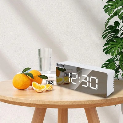 Electronic Desktop Clock LED Digital Alarm Clock Temperature for Bedroom Home