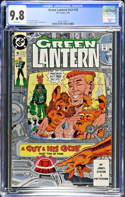 Green Lantern Volume 3 #10 CGC 9.8 JLA JSA Hal Jordan Guy Gardner G'Nort RARE