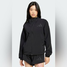 Adidas Women's Black Z.N.E Woven Full-Zip Track Jacket, Size XS