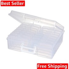 Transparent 4" x 6" Photo Organizers and Photo Storage Box with Handle, 16 In...