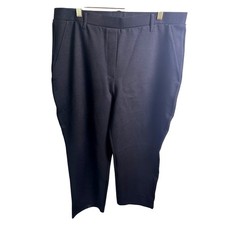 Quince Size XL Ultra-Stretch Ponte Straight Leg Pull On Pants Black NWT
