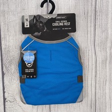 Canada Pooch Chill Seeker Cooling Vest 16 Blue Gray Mesh Harness Summer Jacket