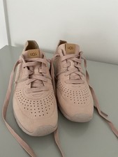 Women’s UGG pink suede Lightweight Tread Lite Trainers Uk 5.5 New BNWOB