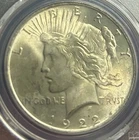 Read Disc! 1922 Peace Dollar PCGS MS64 Cracked Out RAW. UNC Dollar!