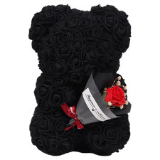 24cm Size Eternal Rose  Bear Flower Bouquet Rose Bear  Birthday Gift