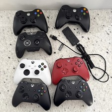 Xbox One Xbox 360 Controller Lot of 7, Untested for Parts or Repair