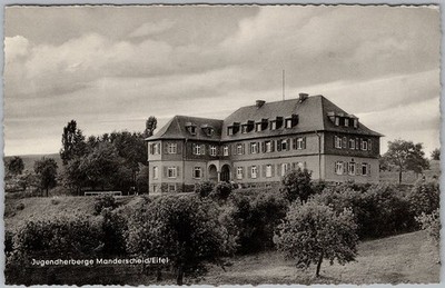 Manderscheid Eifel Jugendherberge Youth Hostel RPPC Vintage Postcard H84