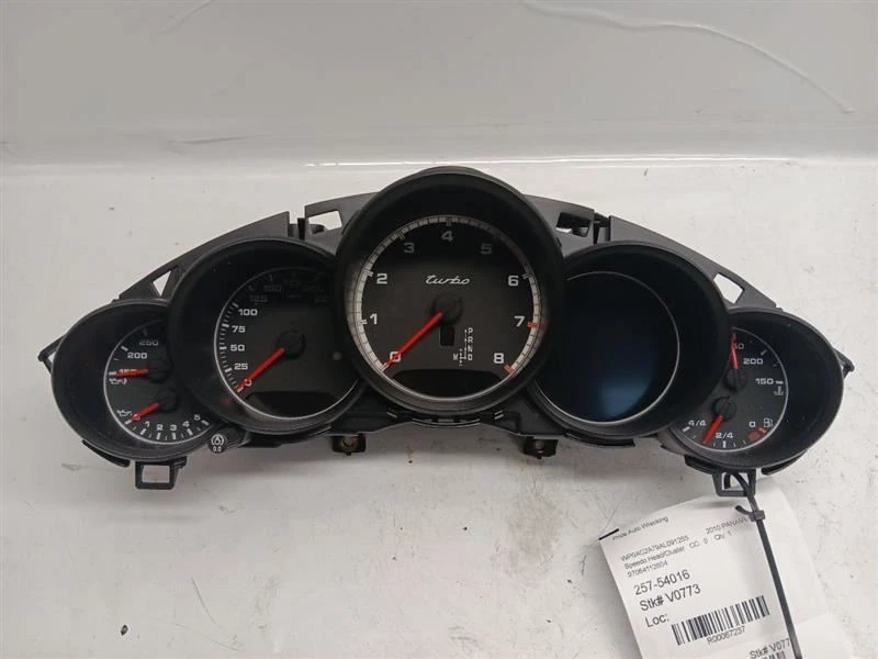 10-16 Porsche Panamera Turbo Speedometer Instrument Cluster Gauge MPH - Image 4 of 4