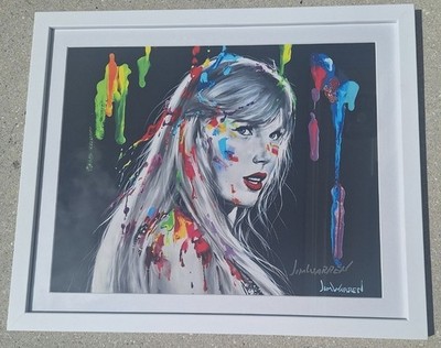 ''Eras'' Taylor Swift Museum Giclee by Jim Warren Embellished Signature He Donated