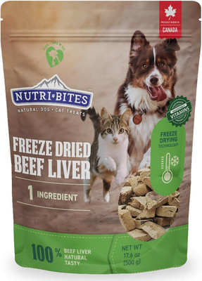 Freeze Dried Beef Liver Dog & Cat Treats | Healthy Pet Training Treats or Food T
