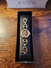 AVON LINKED WATCH GOLDTONE Linked Bracelet Go...