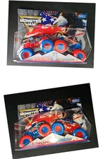 Monster Jam Stars  Stripes Grave Digger, Megalodon, El Toro Loco, Digatron