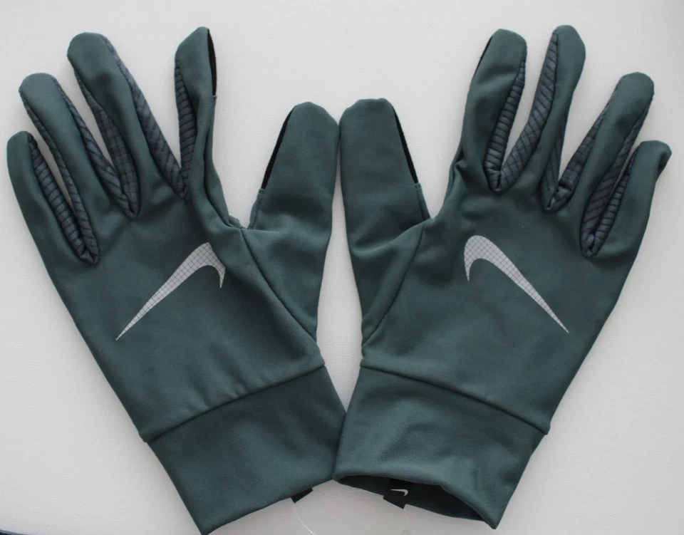 Nike Men's Essential Running Hat & Glove Set L/XL Vintage Green/Silver - Image 2 of 4