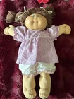 Vtg 1982 Cabbage Patch Doll Brown Hair Blue Eyes A507