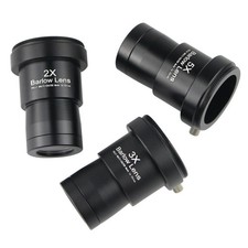 1.25" Barlow Lens Kit 2X/3X/5X for Astronomical Telescopes