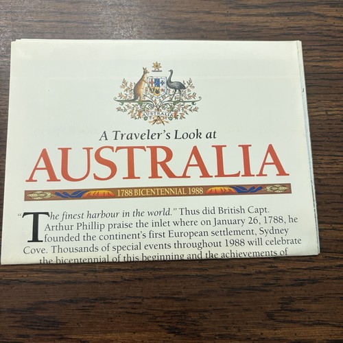 Vintage National Geographic 1988 A Travelers Guide To Australia Poster