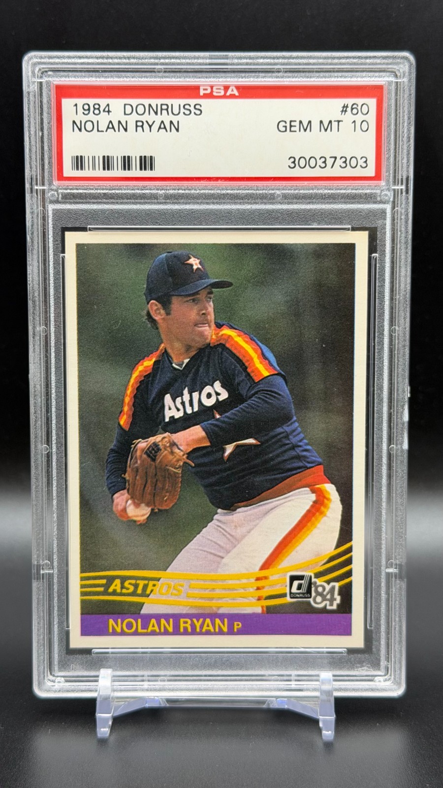 1984 Donruss #60 - HOF Nolan Ryan Houston Astros PSA 10