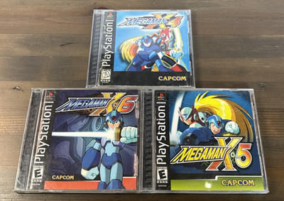 Mega Man X PS1 Collection Lot! MEGAMAN X4 MEGAMAN X5 & MEGAMAN X6 CIB w/ Manual