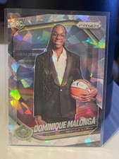 2025 WNBA Prizm Basketball Silver Cracked Ice Prizm Variation Dominique Malonga
