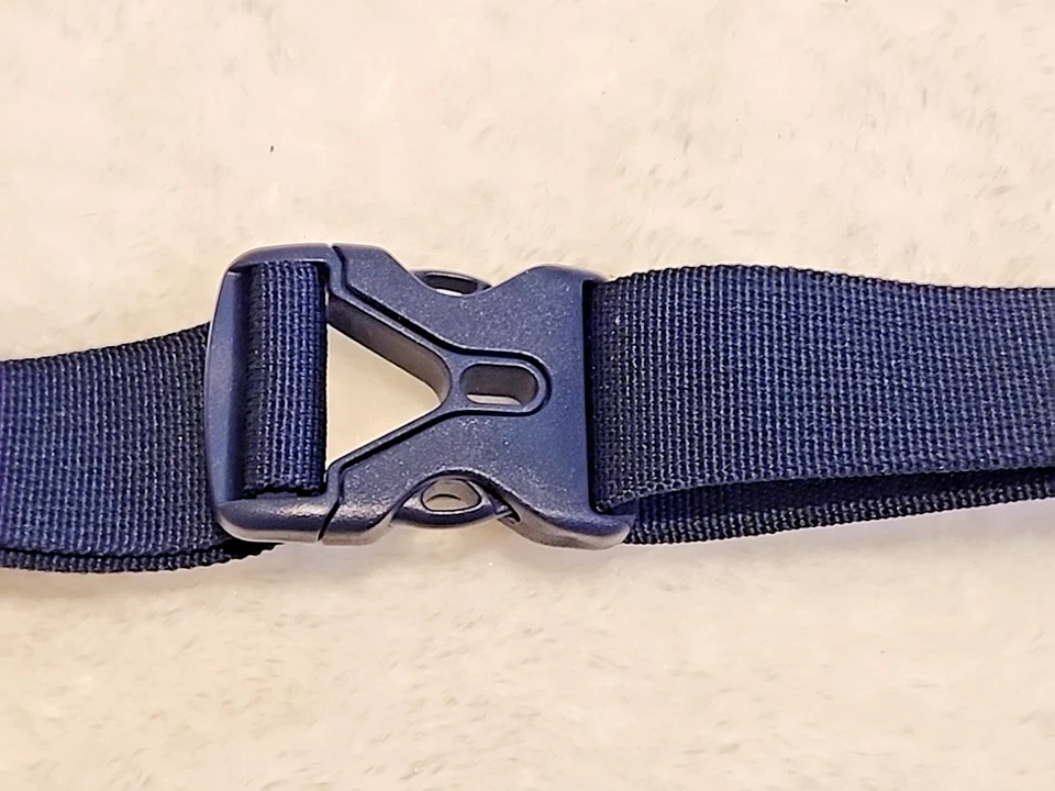 LACOSTE Riñonera Bolso Cinturón Azul Marino Multi Bolsillo Acolchado Unisex 16" x 7" Foto 4 de 4