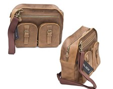 Men's Designer Brown Hunter leather Crossbody Shoulder bag New Sale