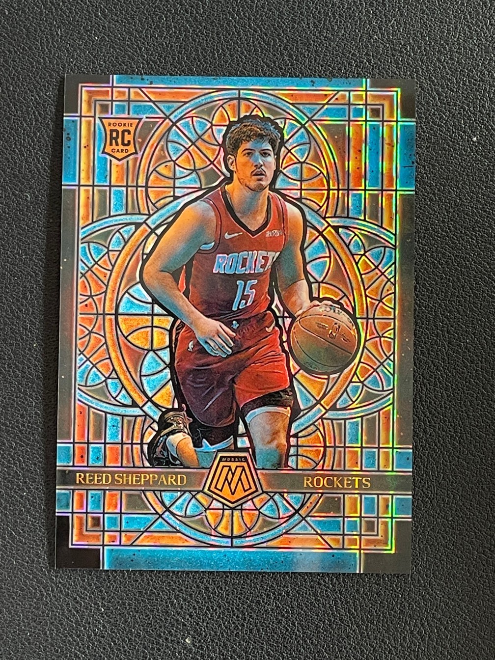 Reed Sheppard 2024-25 Panini Mosaic RC Stained Glass #2