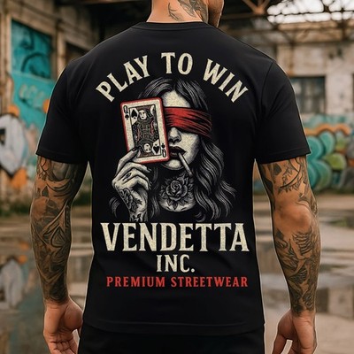 Vendetta Inc. Herren Shirt Play to Win Schwarz S 5XL Urban Streetwear TShirt